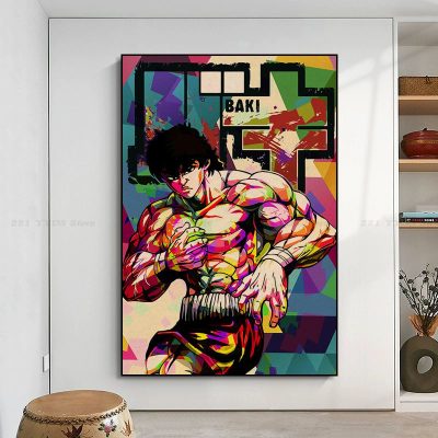 Japanese Anime Baki Hanma Art Poster For Living Room Bar Decoration Wall Decor 9 - Baki Merch