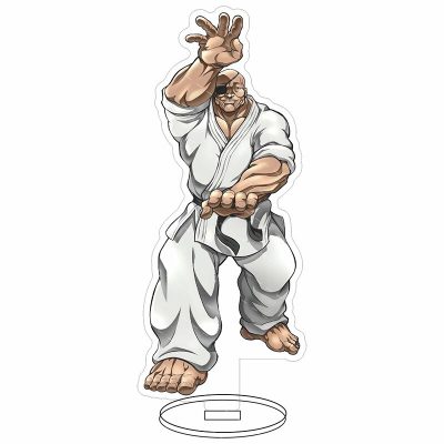 Popular Anime Baki Stand Cosplay Acrylic Figure Hanma Baki Hanma Yujiro Retsu Kaioh Plate Desk 1 - Baki Merch