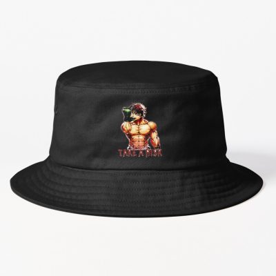 Baki Hanma The Grappler - Take A Risk Cooldesign Logo Bucket Hat Official Baki Merch Merch